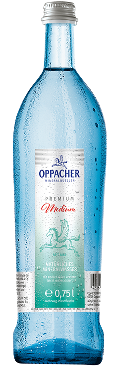 Mineralwasser Medium 
0,75 l
