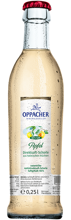 Apfel-Direktsaftschorle 
0,25 l